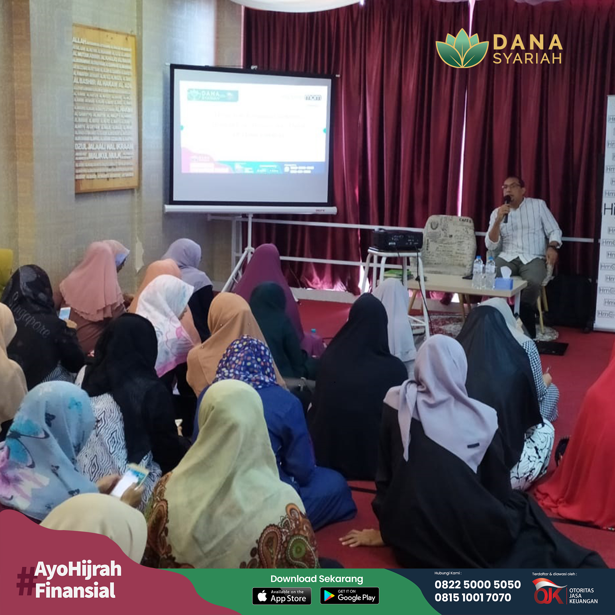 Dana Syariah Sosialisasi #AyoHijrahFinansial Melalui Financial Technology Bersama Hijabers Moms Community Jakarta