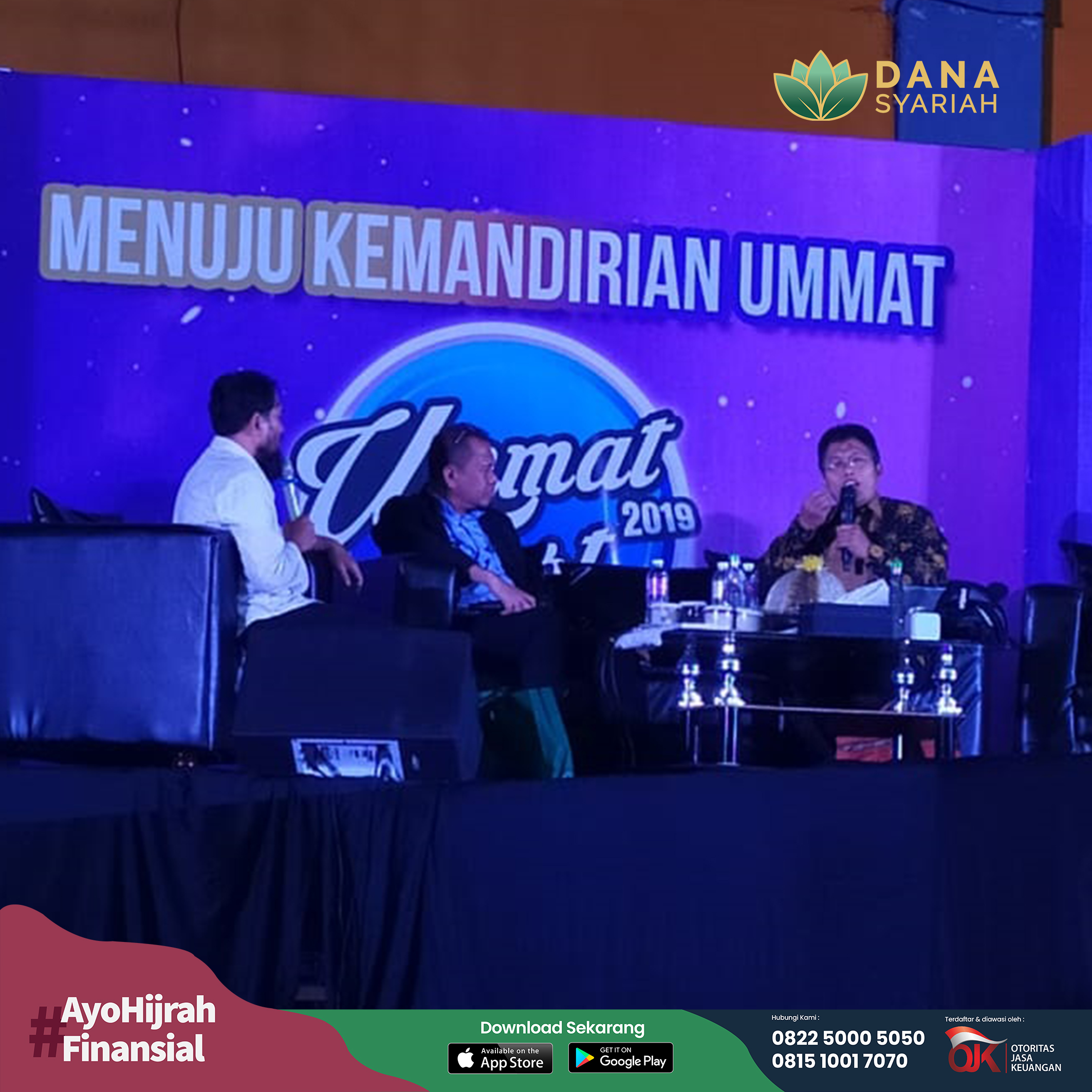 Dana Syariah Semarak Ummat Fest 2019 ‘#AyoUsaha’ Dalam Mukernas XII Wahdah Islamiyah di Makassar