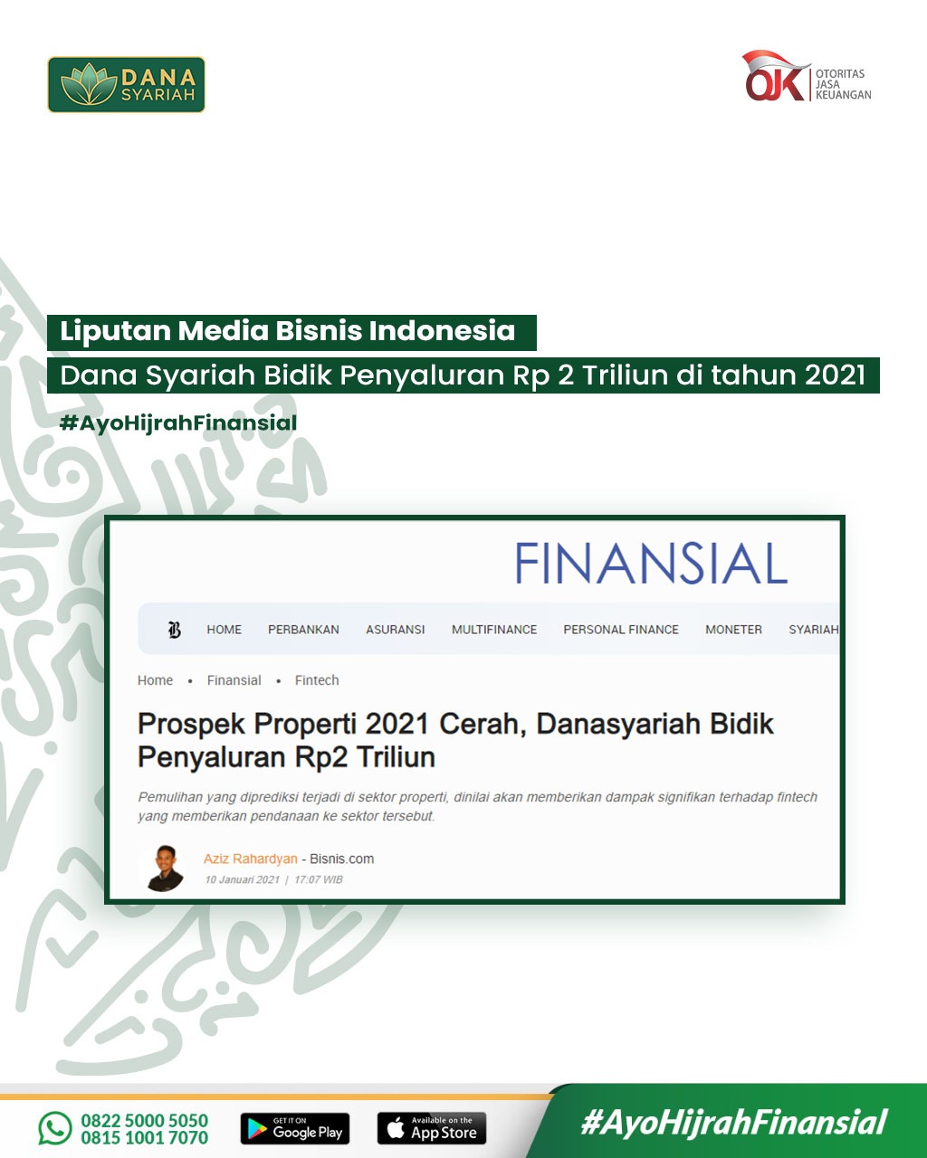 Dana Syariah Prospek Properti 2021 Cerah, Danasyariah Bidik Penyaluran Rp2 Triliun