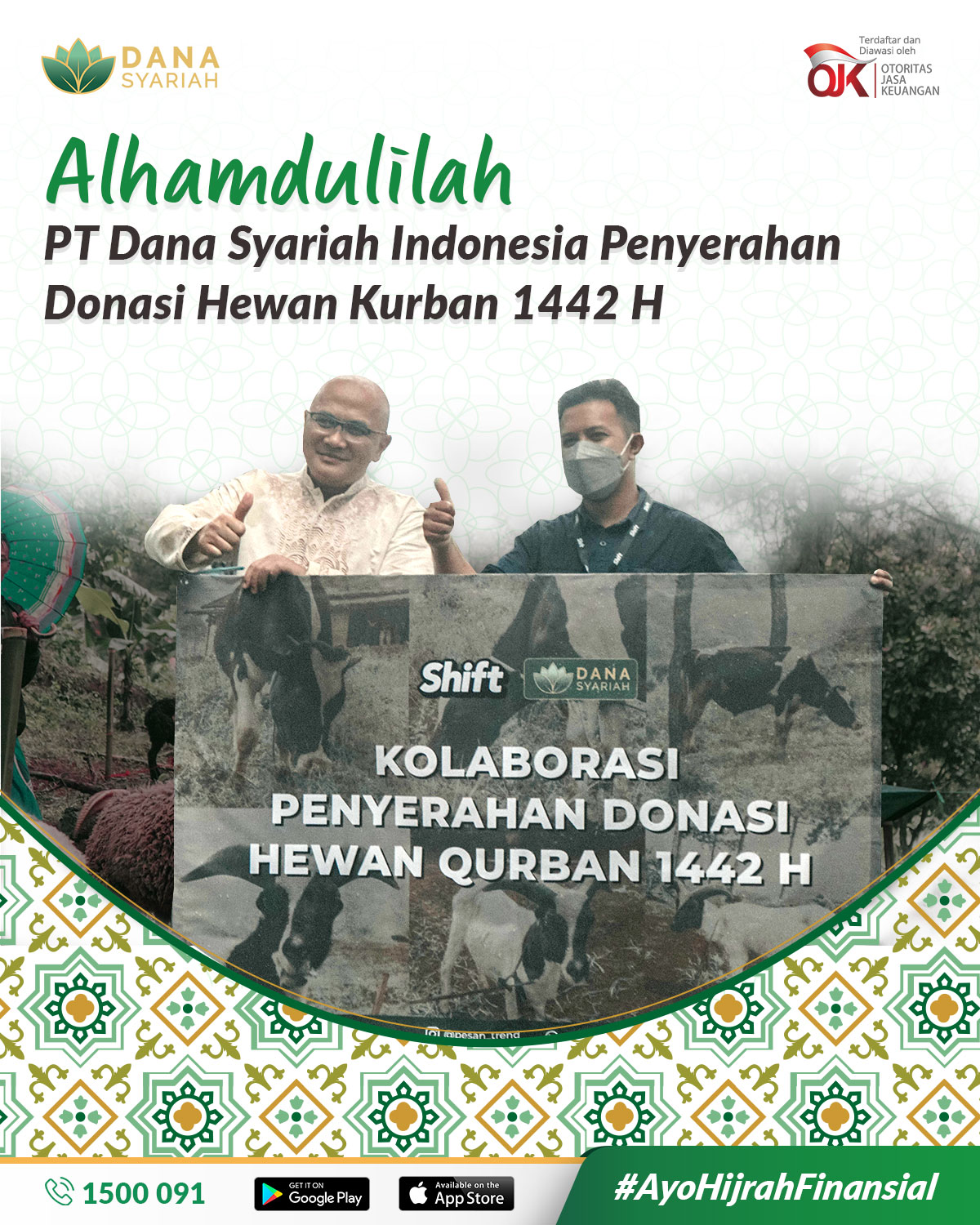Dana Syariah PT Dana Syariah Indonesia Penyerahan Donasi Hewan Qurban 1442 H