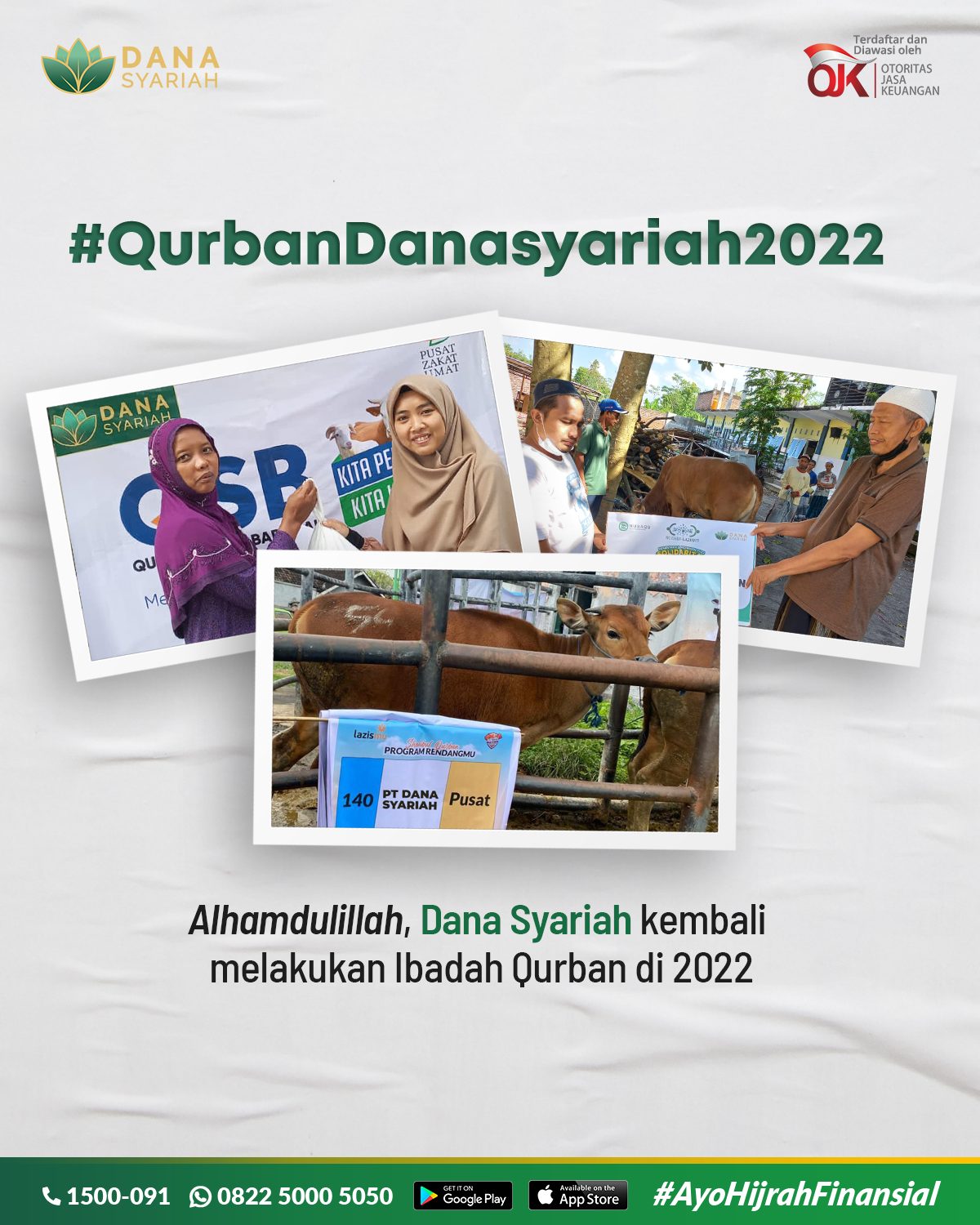 Dana Syariah Alhamdulillah, Dana Syariah kembali melakukan Ibadah Qurban di 2022