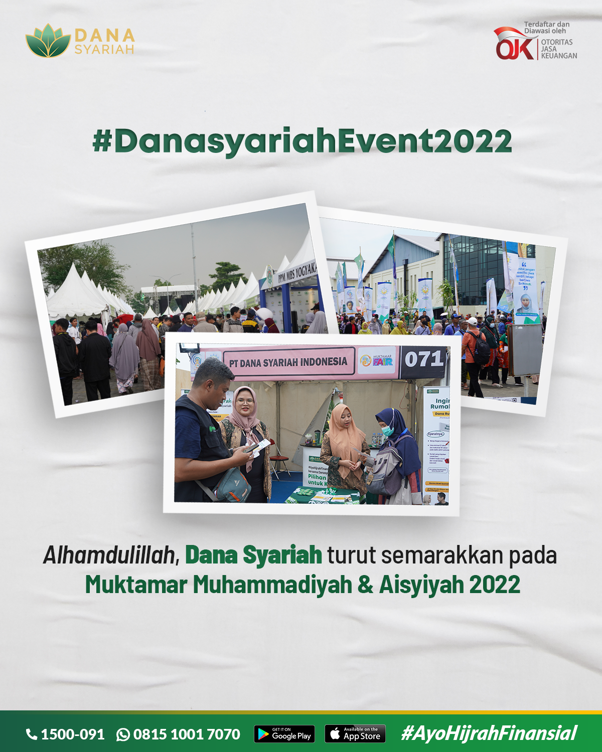 Dana Syariah Danasyariah Turut Semarakkan Muktamar Muhammadiyah & Aisyiyah 2022