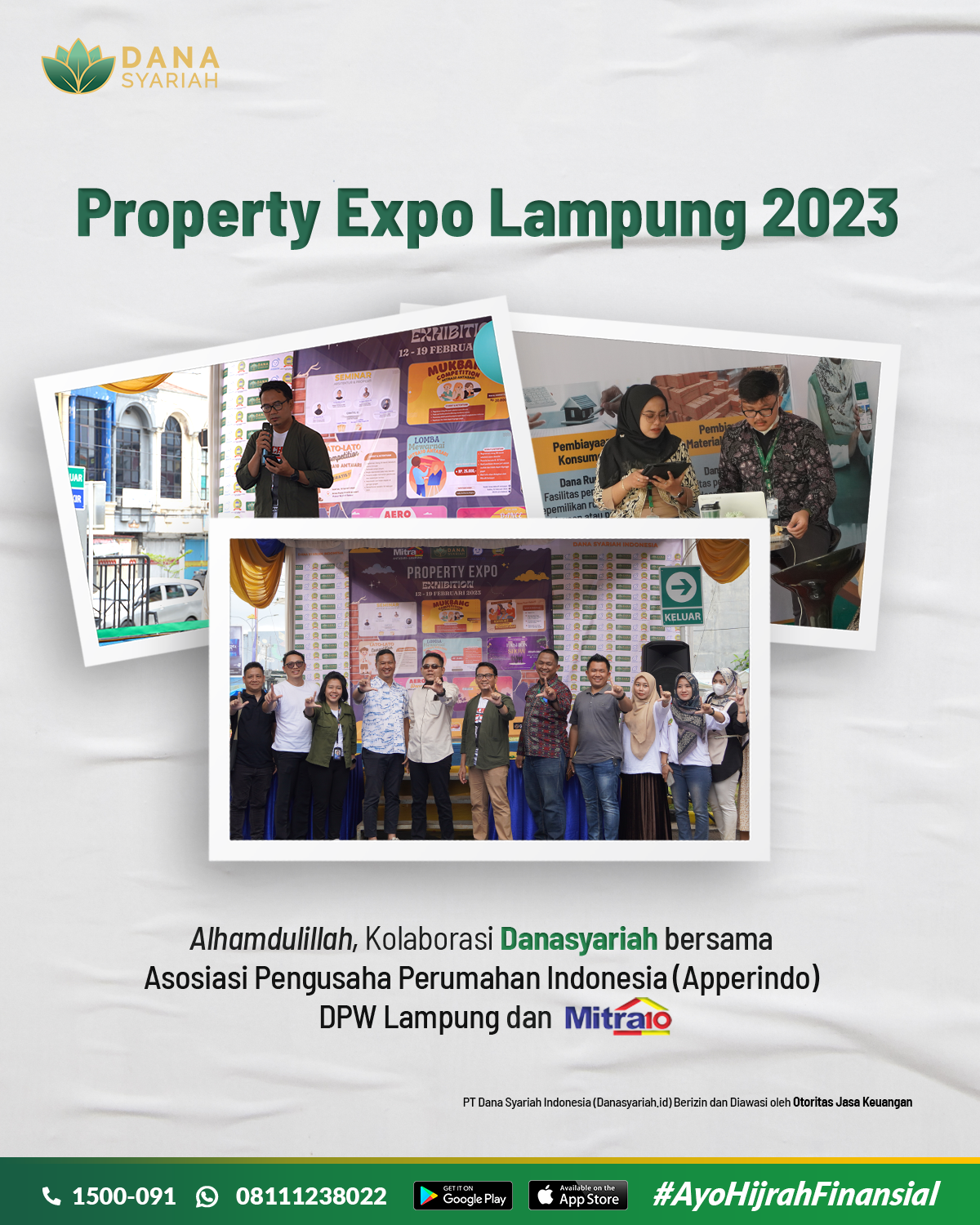 Dana Syariah Property Expo Lampung 2023 “Kolaborasi Strategis antar Ekosistem Properti”