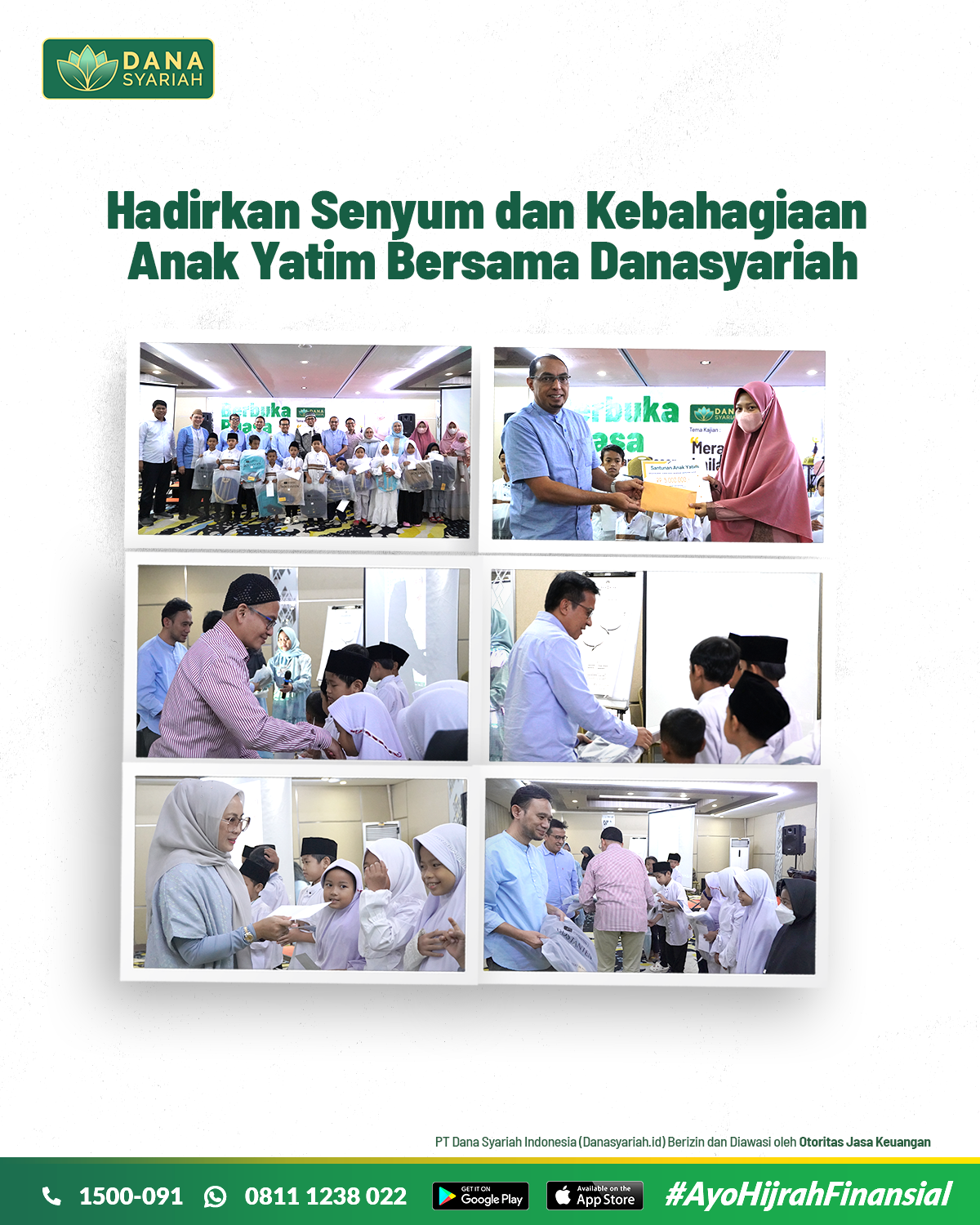 Dana Syariah Hadirkan Senyum dan Kebahagiaan Anak Yatim Bersama Danasyariah