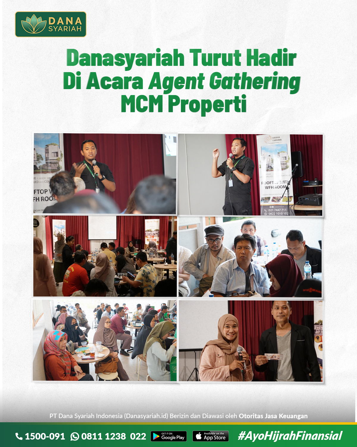 Dana Syariah Danasyariah Turut Hadir di acara Agent Gathering MCM Properti