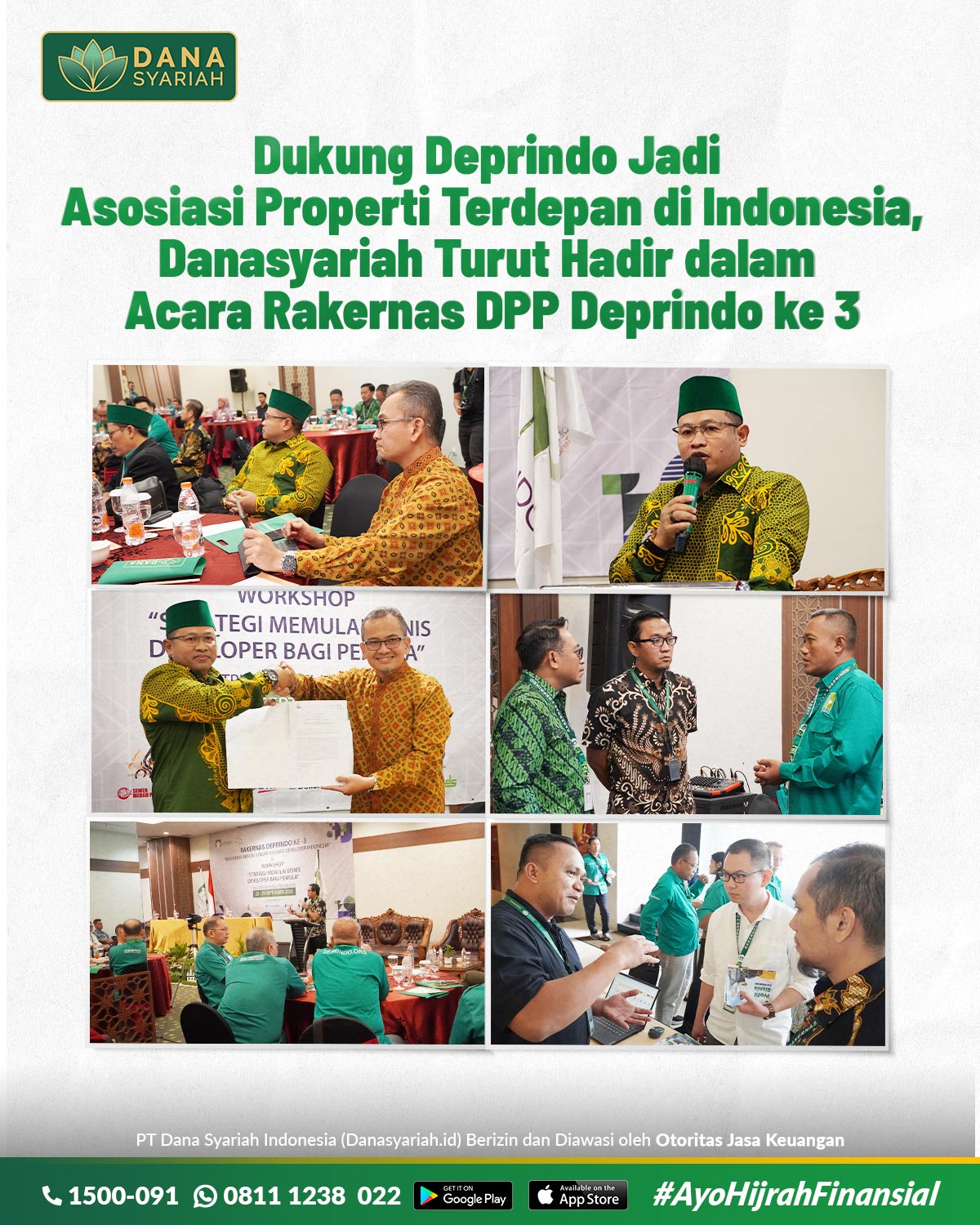 Dana Syariah Dukung Deprindo Jadi Asosiasi Properti Terdepan di Indonesia, Danasyariah Turut Hadir dalam Acara Rakernas DPP Deprindo ke 3