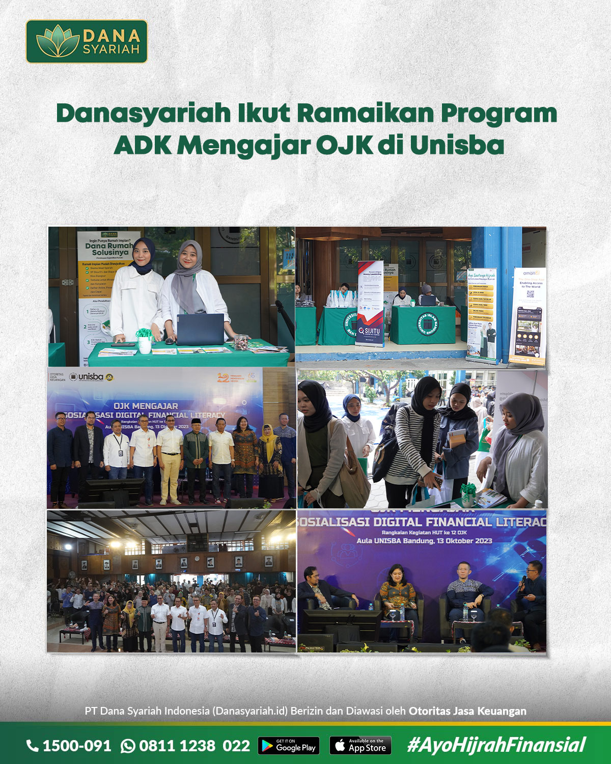 Dana Syariah Danasyariah Ikut Ramaikan Program ADK Mengajar OJK di Unisba