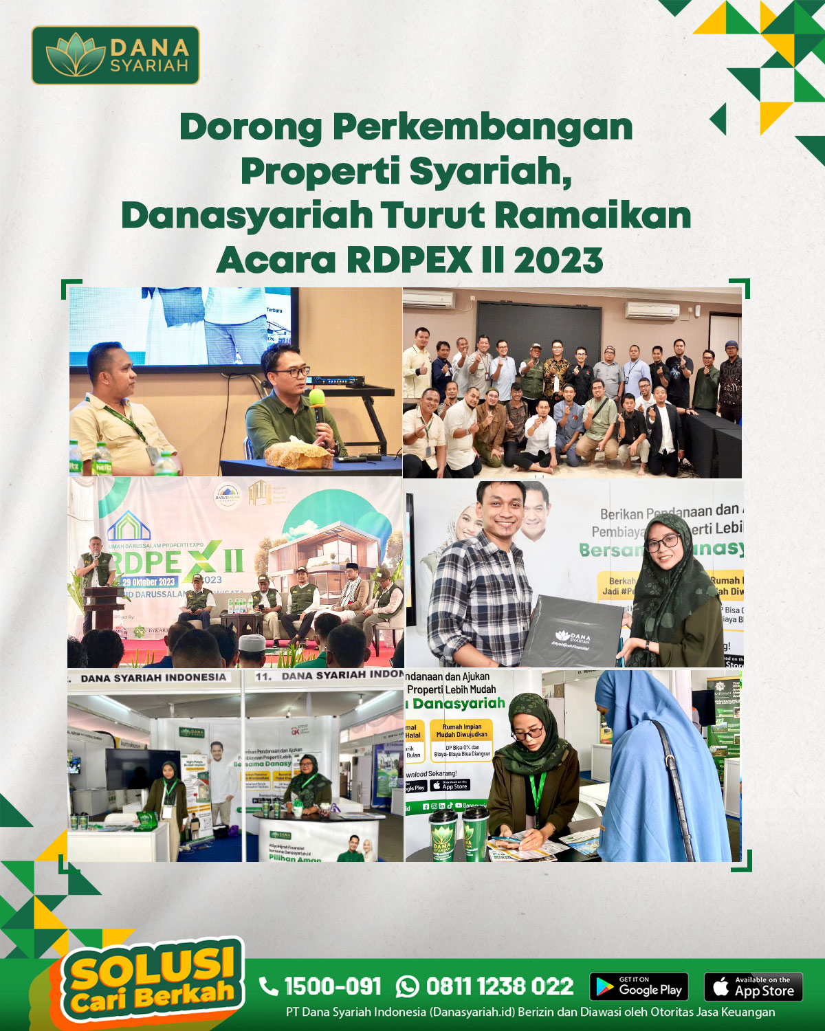 Dana Syariah Dorong Perkembangan Properti Syariah, Danasyariah Turut Ramaikan Acara RDPEX II 2023