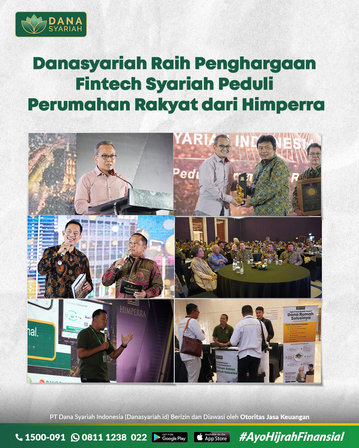 Dana Syariah Danasyariah Raih Penghargaan Fintech Syariah Peduli Perumahan Rakyat dari Himperra