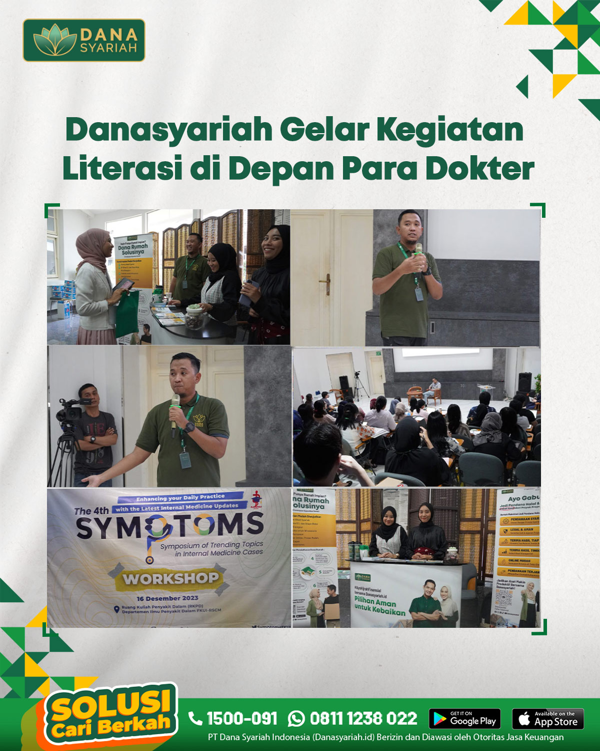 Dana Syariah Danasyariah Gelar Kegiatan Literasi di Depan Para Dokter