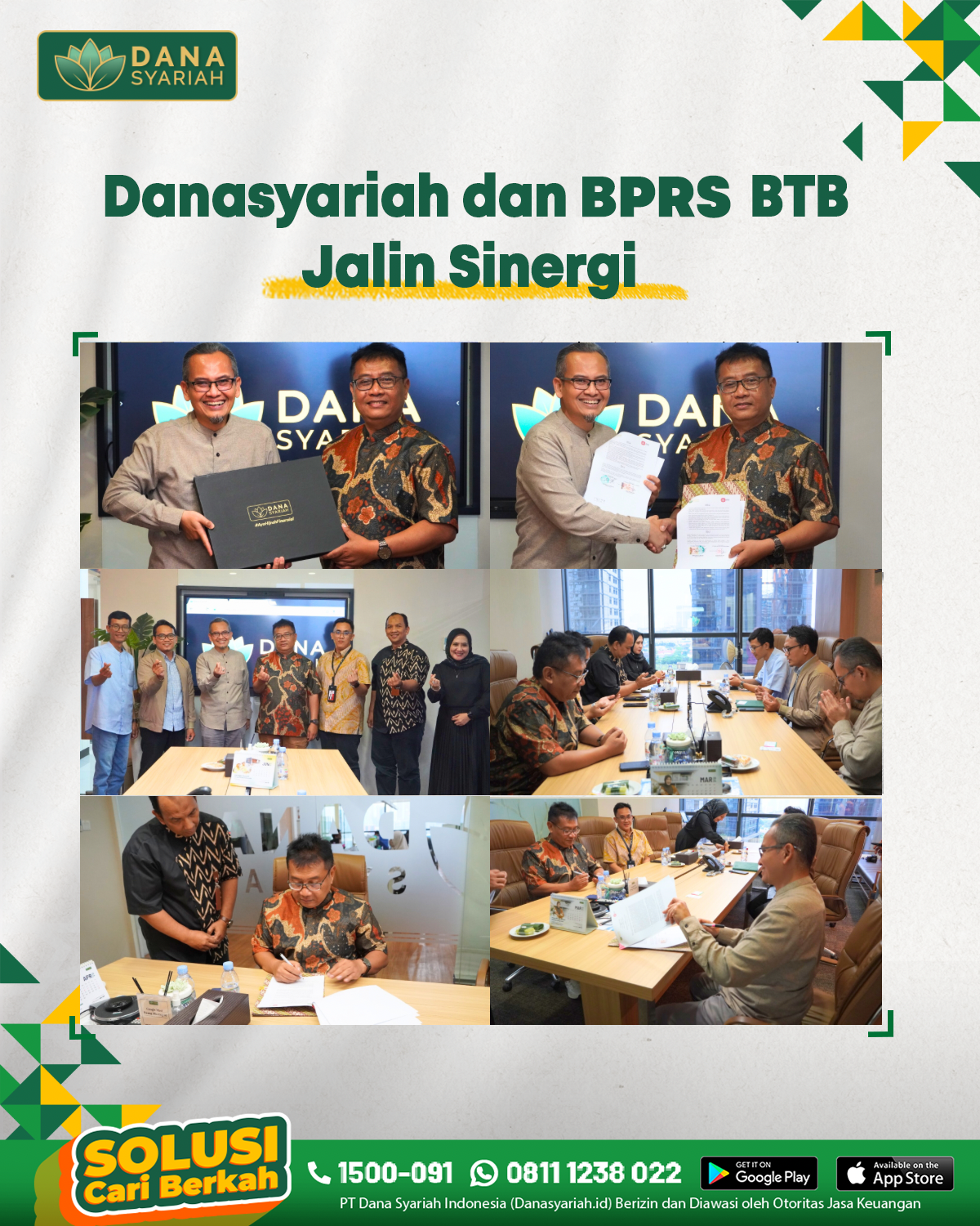 Dana Syariah Danasyariah dan BPRS BTB Jalin Sinergi